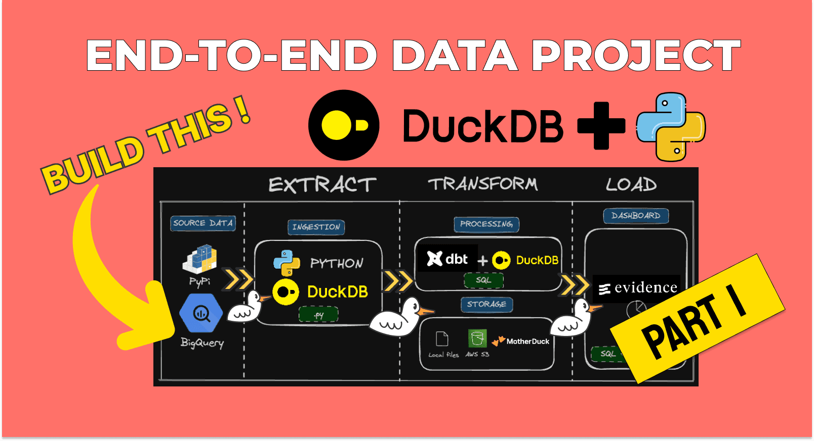 DuckDB & Python : end-to-end data engineering project [1/3]