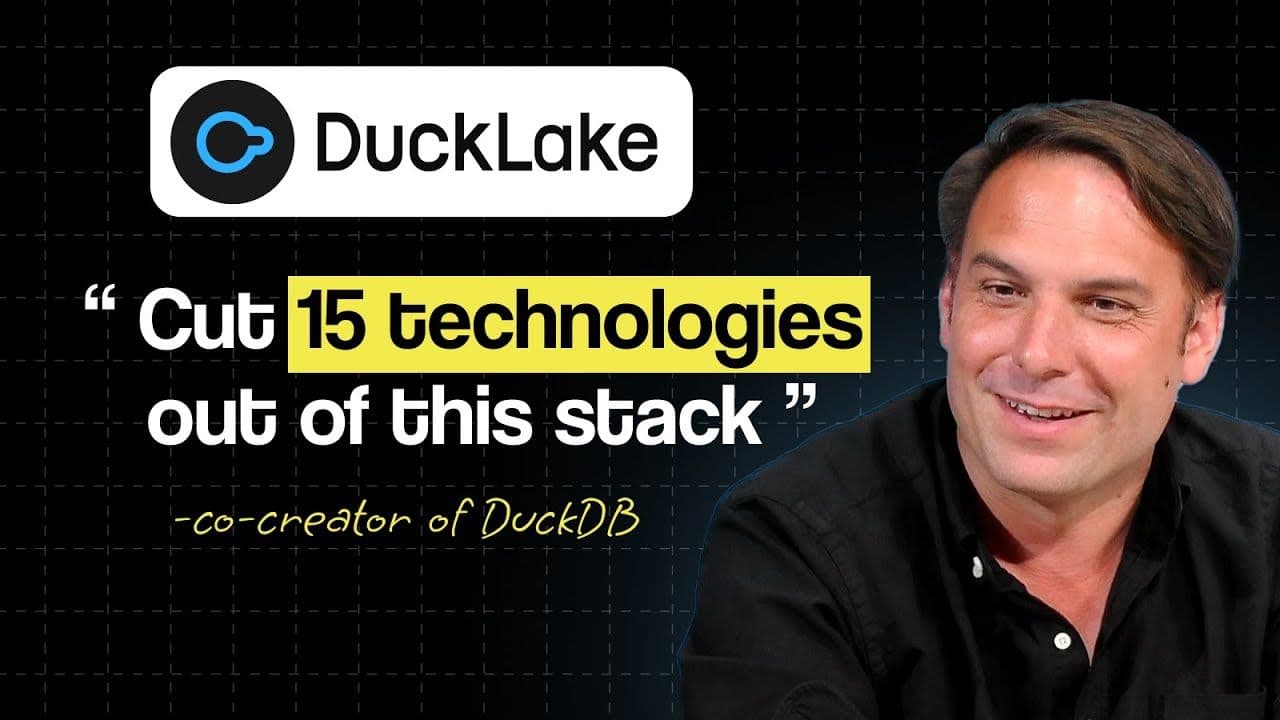 "What is DuckLake? A Simpler Data Lake & Warehouse with DuckDB" video thumbnail