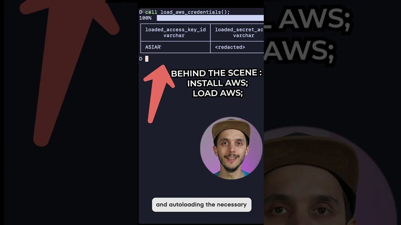 "One data tool with all its dependencies: DuckDB and extensions" video thumbnail