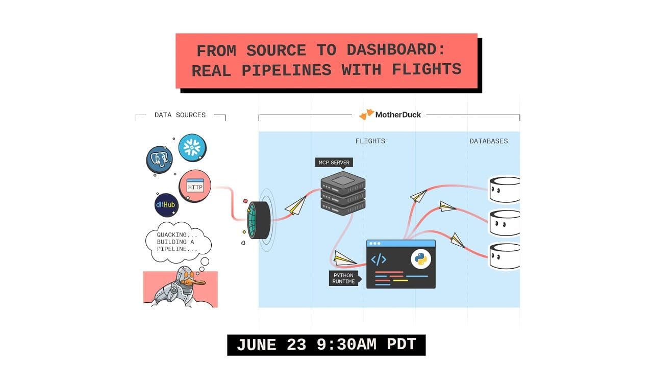 "From Source to Dashboard: Real Pipelines with Flights" video thumbnail