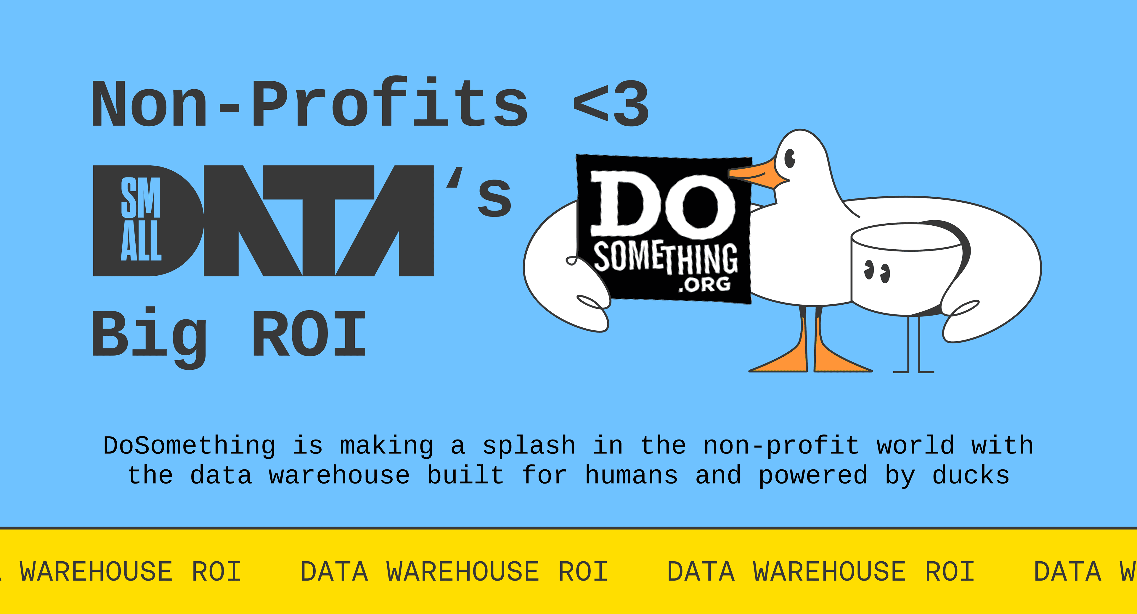 Non-Profits <3 Small Data’s ROI
