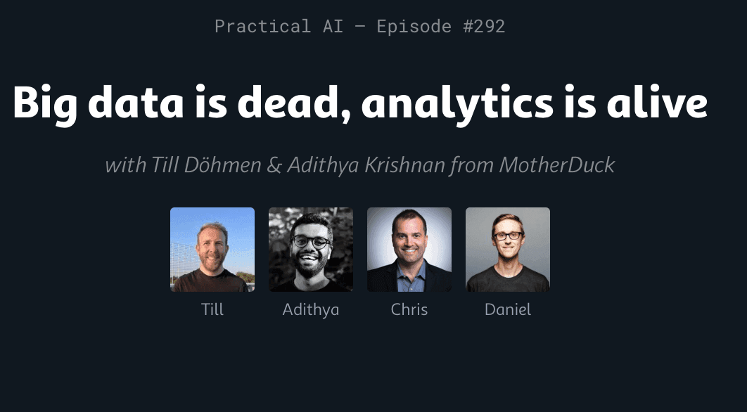 "Big data is dead, analytics is alive." video thumbnail