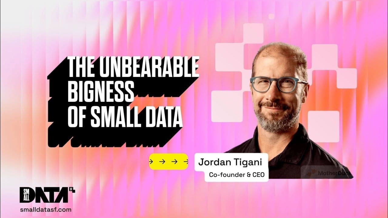 "The Unbearable Bigness of Small Data" video thumbnail