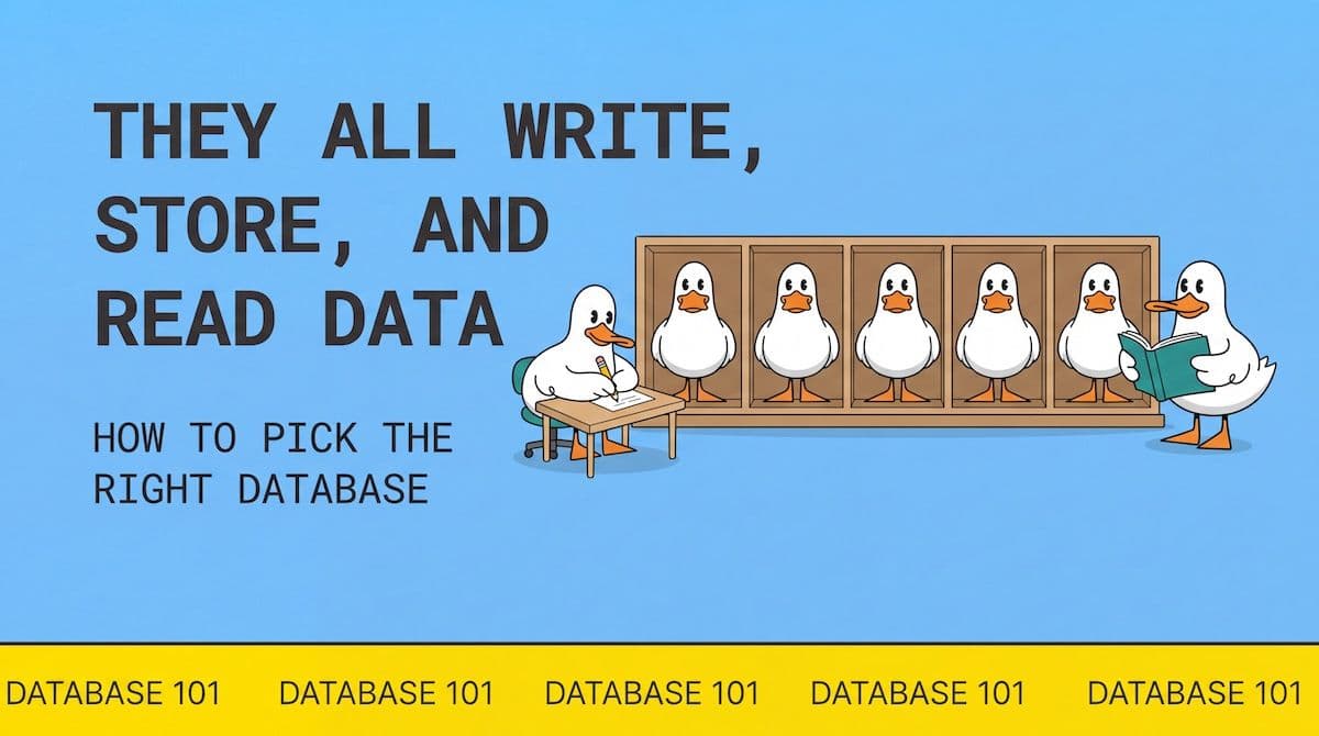 Database 101: when to choose which database