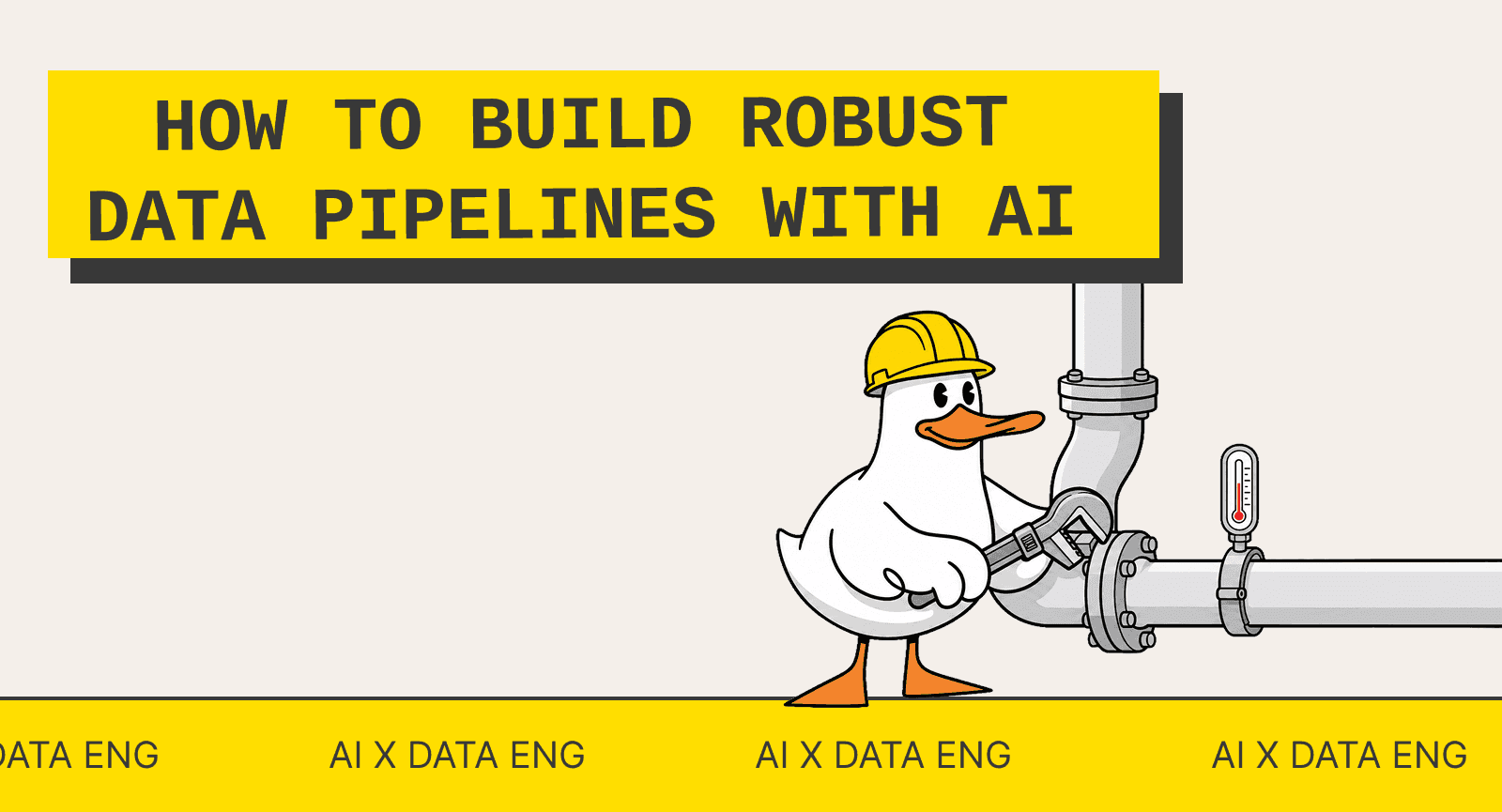 How to build robust data pipelines with AI