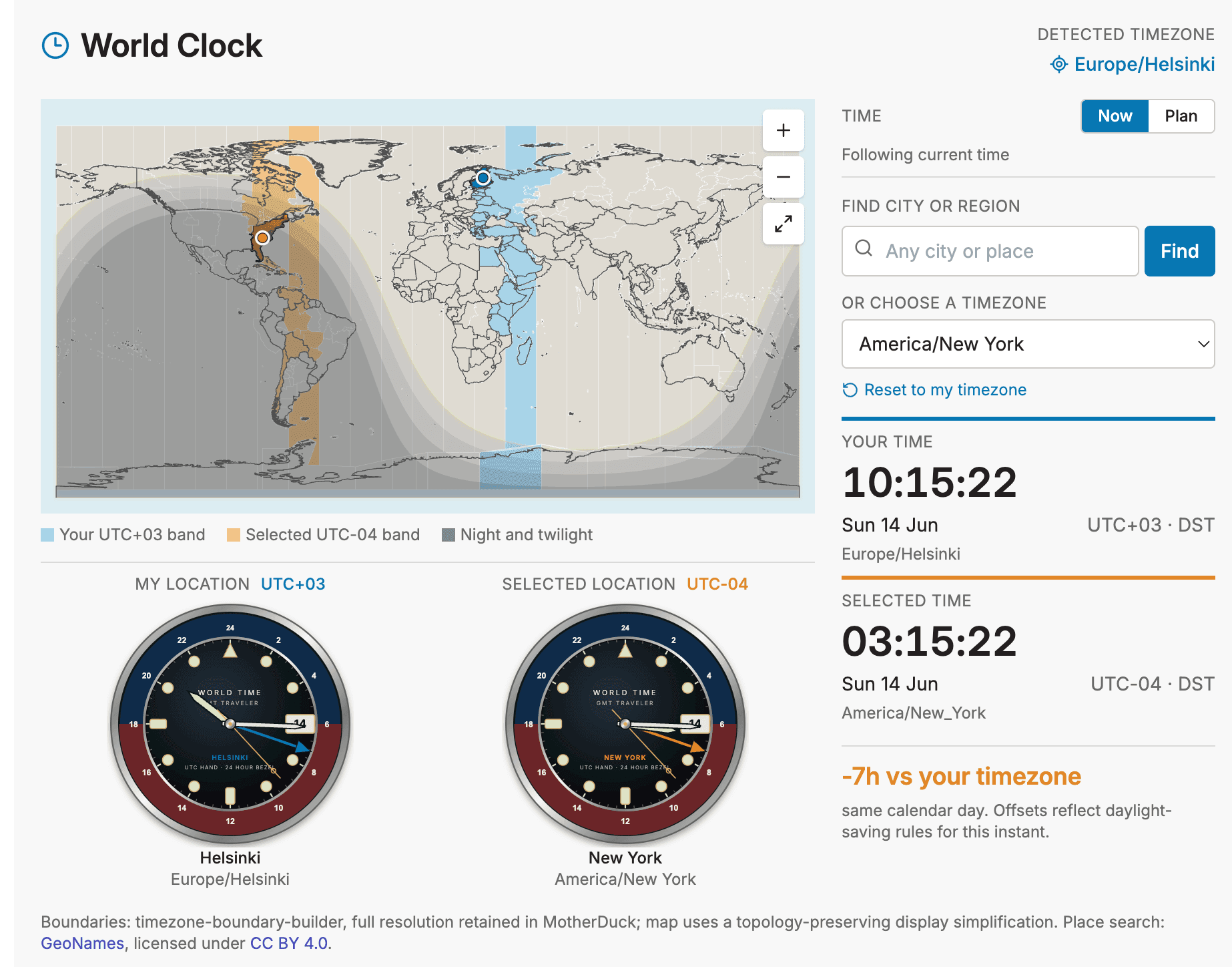 World Clock