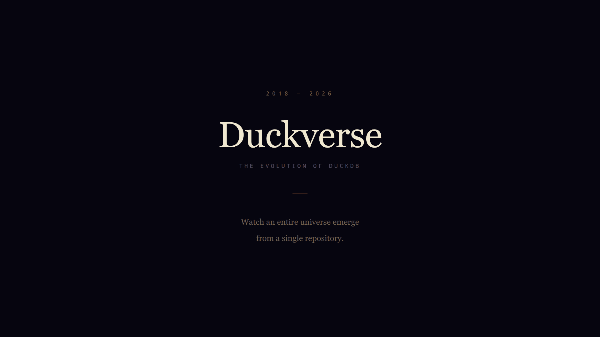 Duckverse: The Evolution of DuckDB