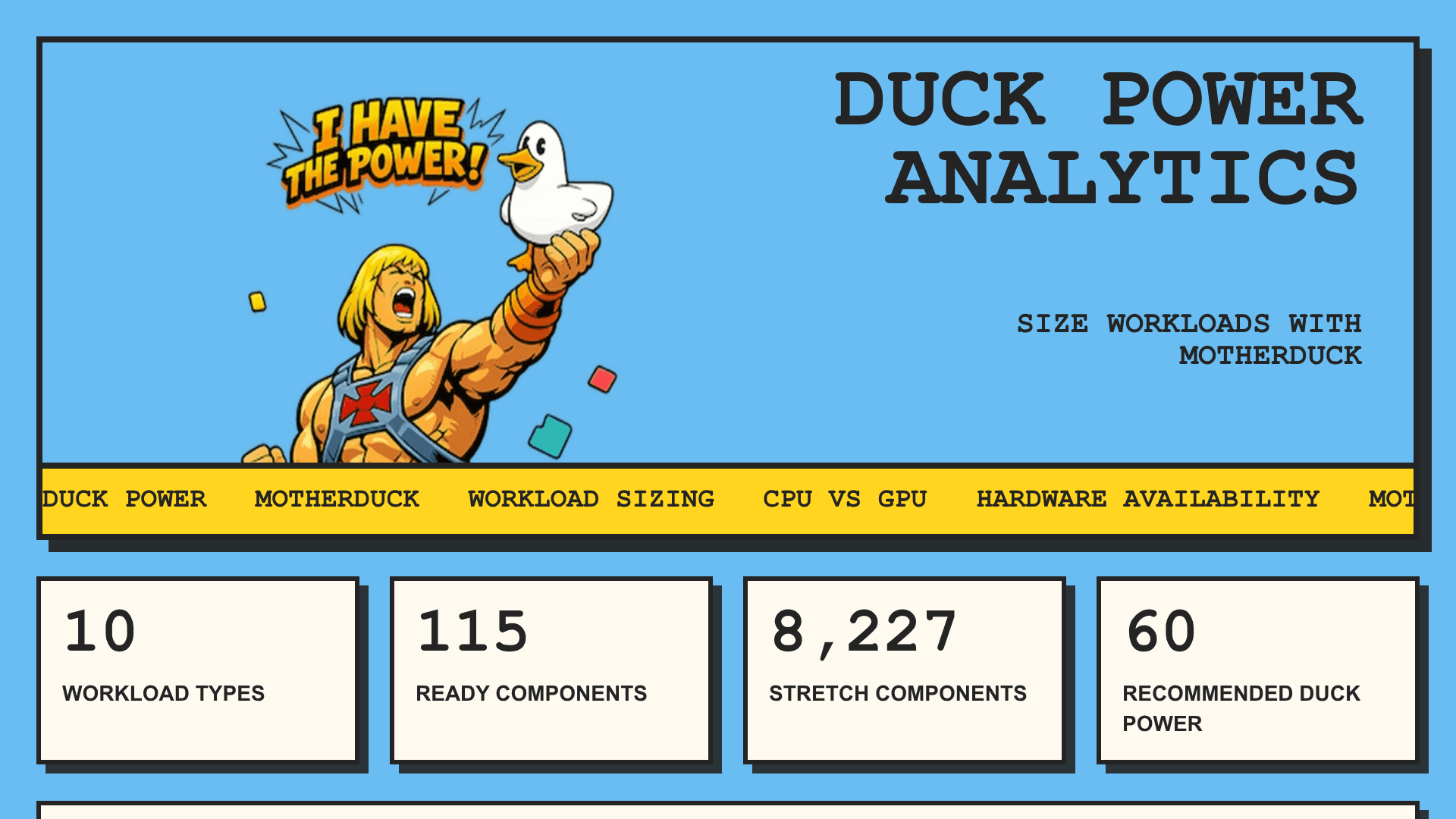 Duck Power Analytics