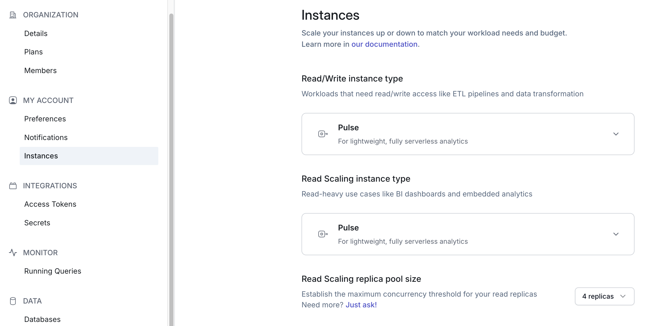 Instance Selector