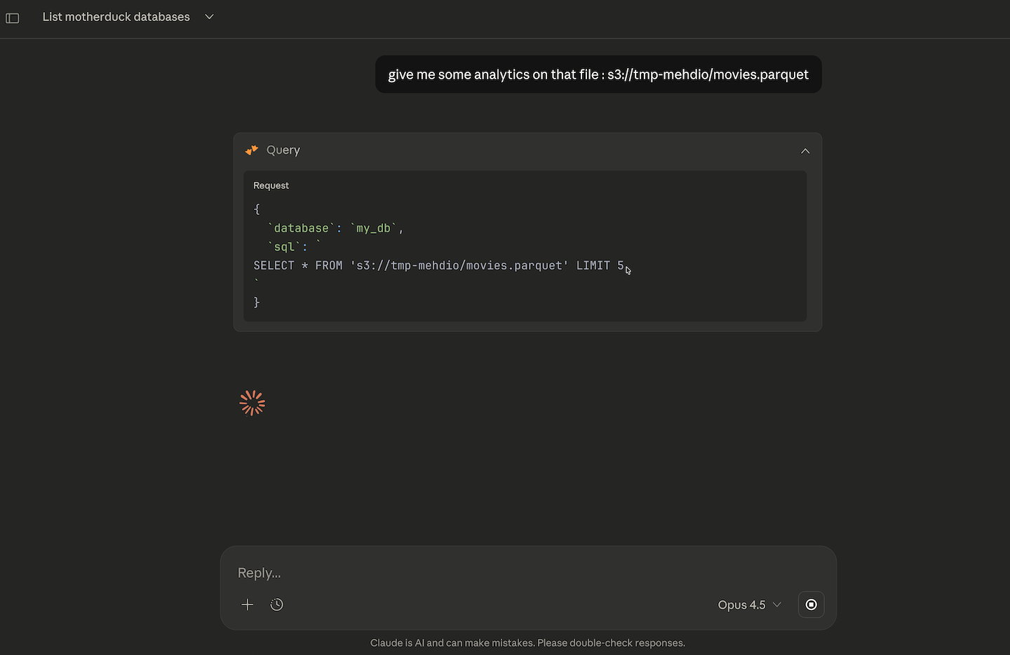 Exploring S3 data with MCP