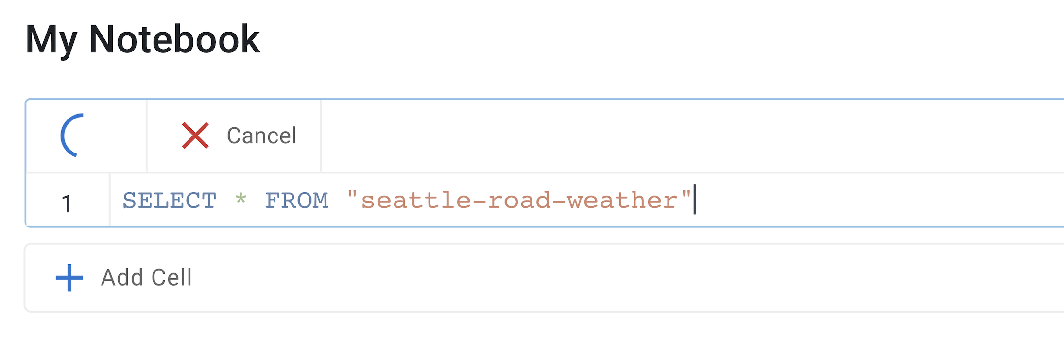 cancel query